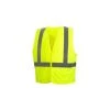 Pyramex Class 2 Hi-Viz Safety Vest Solid No-Pocket Hook/Loop RVHL2910