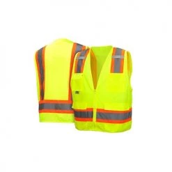 Pyramex Class 2 Hi-Vis Safety Vest Solid 8 Pocket Zipper RVZ2410 -Your Work Shield Sales 17097 2 davkuly8al1cvpji