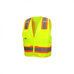 Pyramex Class 2 Hi-Vis Safety Vest Solid 8 Pocket Zipper RVZ2410 -Your Work Shield Sales 17097 jd2jsr7m6h8nlrfa