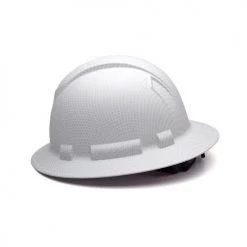 Pyramex Ridgeline Full Brim Hard Hat Matte White Graphite Ratchet HP54116 -Your Work Shield Sales 17723 3 rtns639o8i3cgwz8