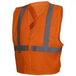 Pyramex Class 2 Hi-Vis Safety Vest Orange 2 Pocket Hook/Loop RCZ2120 -Your Work Shield Sales 19942 lwop3yzsppxev6sy