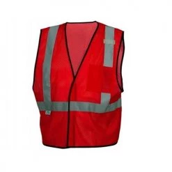 Pyramex Red Vest w/Reflect RV1227 -Your Work Shield Sales 22477 mpq4dawgfnbumm9k