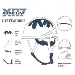 Pyramex Ridgeline XR7 Climber Style Hard Hat 6 Point Matte Black Graphite HP76117 -Your Work Shield Sales 22975 2 d4a9gsidf1waumg3