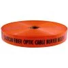 Empire Orange Reinforced Non-Detectable Tape inCaution Fiber Optic Cable Belowin 3" x 6000' 28-031