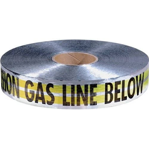 Empire Yellow Reinforced Detectable Warning Tape inCaution Gas Line Belowin 2" x 1000' 38-027 1 Empire Yellow Reinforced Detectable Warning Tape inCaution Gas Line Belowin 2" x 1000' 38-027