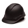 Pyramex Ridgeline Cap Hard Hat Matte Black Graphite Ratchet HP44117