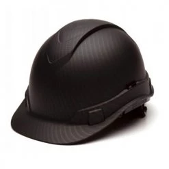 Your Work Shield Sales 23 Pyramex Ridgeline Cap Hard Hat Matte Black Graphite Ratchet HP44117