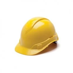 Your Work Shield Sales 27 Pyramex Ridgeline Cap Hard Hat Yellow Ratchet HP44130