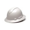 Pyramex Ridgeline Full Brim Hard Hat White Ratchet HP54110