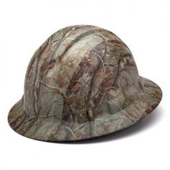 Pyramex Ridgeline Full Brim Hard Hat Matte Camo Ratchet HP54119