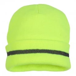Pyramex Reflective Hi-Vis Lime One Size Knit Cap RH110