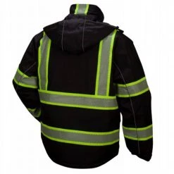 Pyramex Black Reflective Parka RPB3511 -Your Work Shield Sales rpb3511 2 7