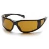 Pyramex Shooter's Amber Anti-Fog Lens & Black Frame Glasses SB5133DT