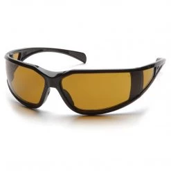 Pyramex Shooter's Amber Anti-Fog Lens & Black Frame Glasses SB5133DT